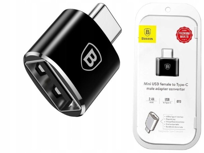 OTG Type-C на USB Baseus CATOTG-01 черный
