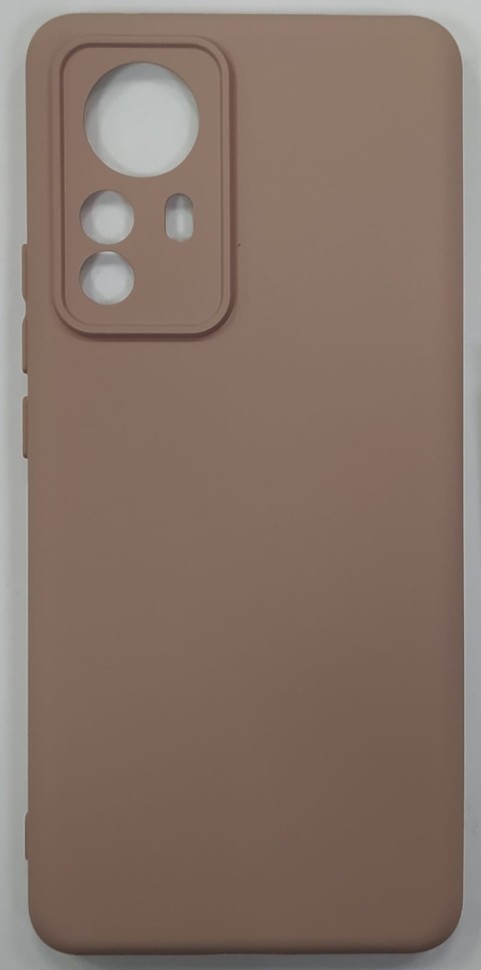 Накладка для Xiaomi Redmi 12X Pro силикон матовый пудро