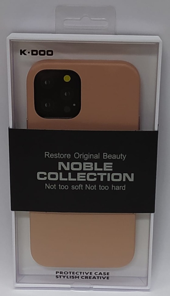 Накладка для i-Phone 12/12 Pro K-Doo Noble кожаная пудро