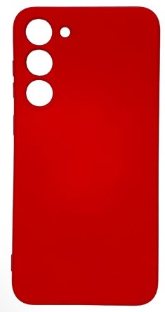 Накладка для Samsung Galaxy S24 Silicone cover без логотипа красная