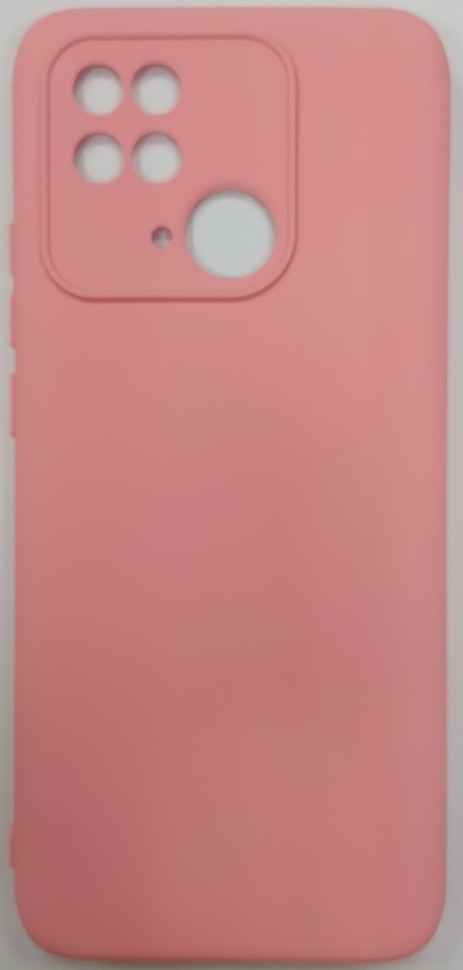 Накладка для Xiaomi Redmi 10C силикон матовый розовый