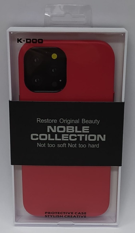 Накладка для i-Phone 12 Pro Max K-Doo Noble кожаная красная