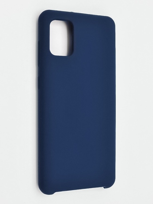 Накладка для Samsung Galaxy A31 Silicone cover темно-синяя
