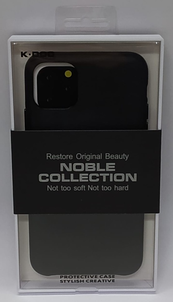 Накладка для i-Phone 11 Pro Max K-Doo Noble кожаная черная