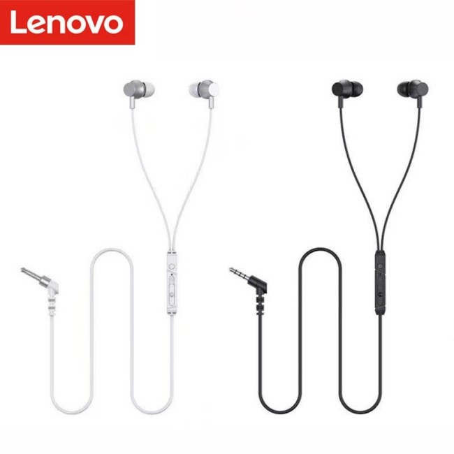 Стереонаушники Lenovo QF320 с микрофоном белые