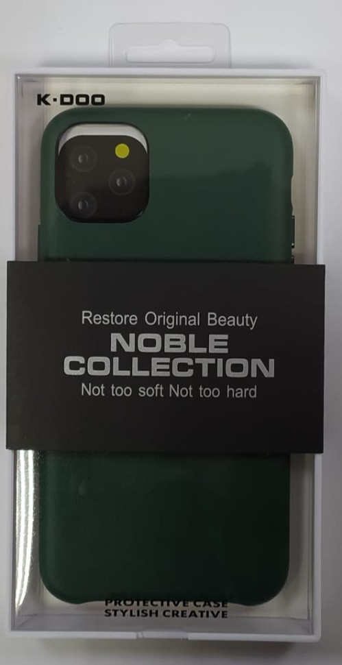Накладка для i-Phone 11 Pro Max K-Doo Noble кожаная зеленая