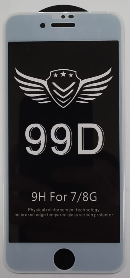Защитное стекло для i-Phone 7/8 99D белое