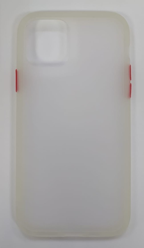 Накладка для i-Phone 11 Pro силикон матовая бока цветные белые