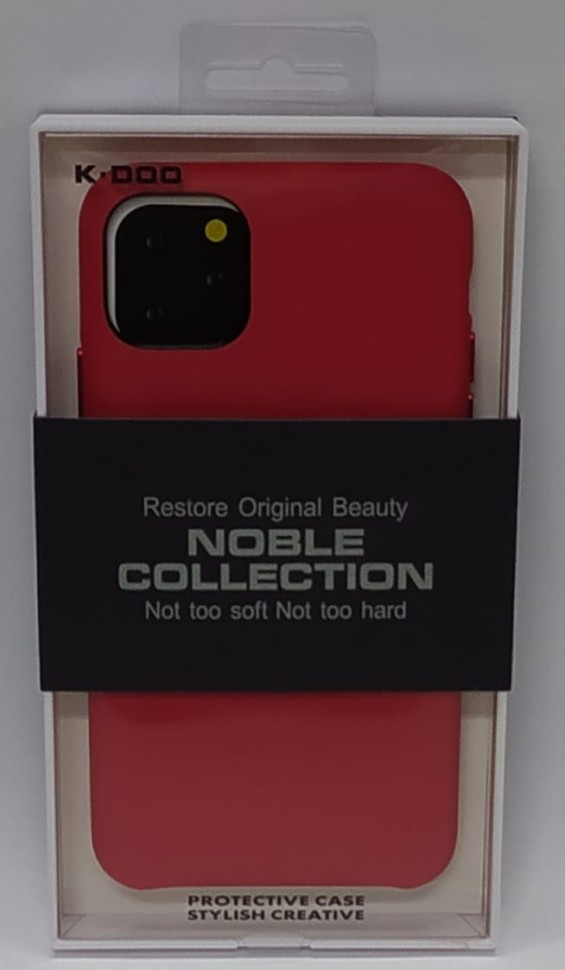 Накладка для i-Phone 11 Pro Max K-Doo Noble кожаная красная