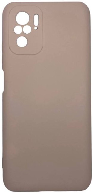 Накладка для Xiaomi Redmi Note 10 4G Silicone cover без логотипа пудро