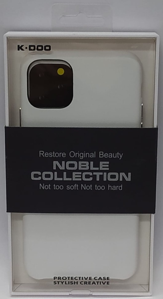 Накладка для i-Phone 11 Pro Max K-Doo Noble кожаная белая
