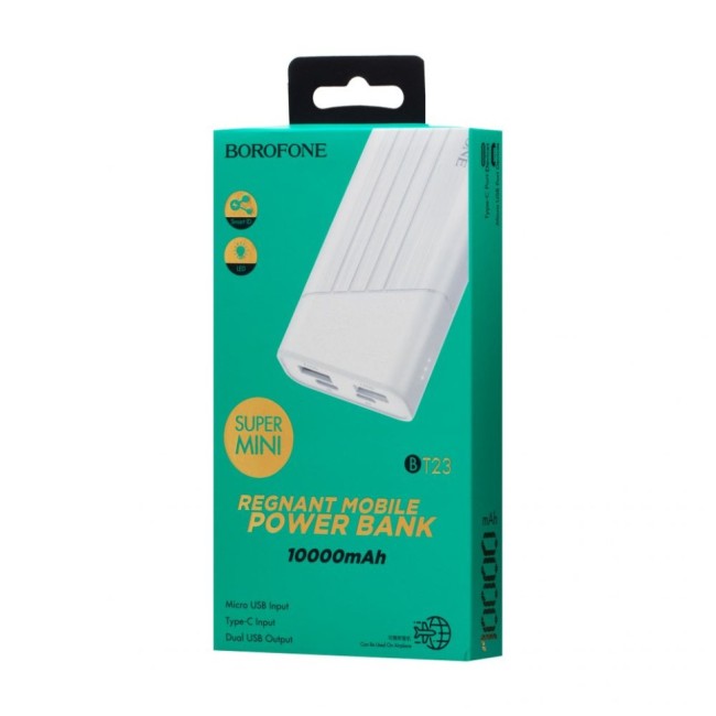 Powerbank Borofone BT23 2USB 10000mAh белый