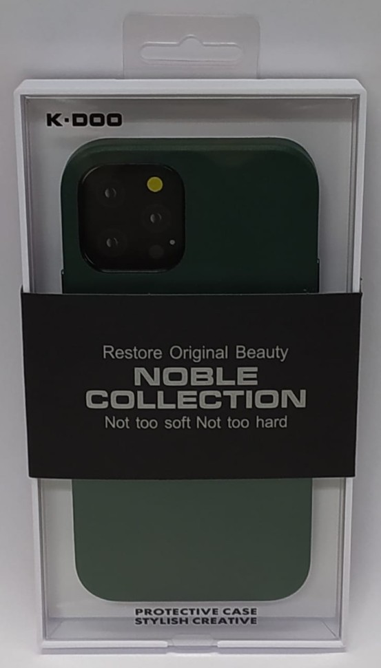 Накладка для i-Phone 12/12 Pro K-Doo Noble кожаная зелёная