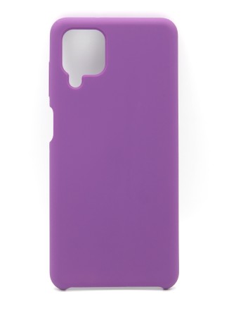 Накладка для Samsung Galaxy A12 Silicone cover фиолетовая