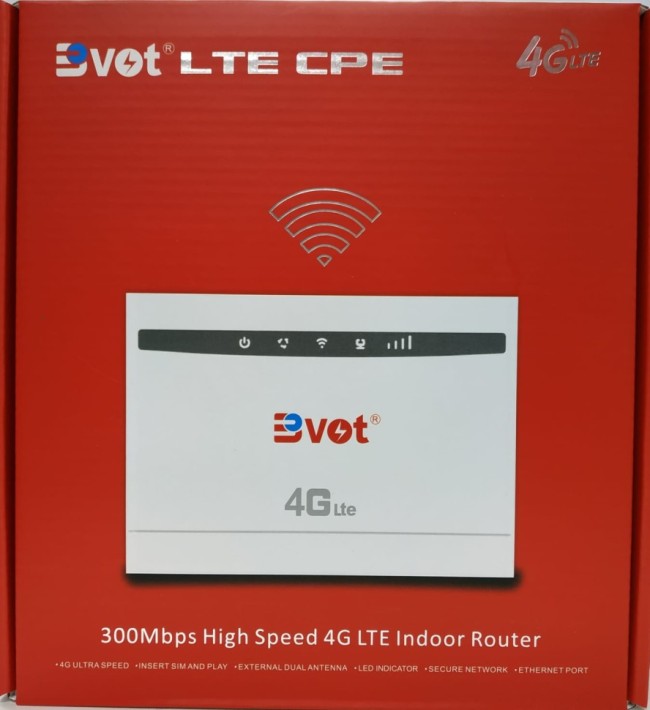 Мобильный роутер Bvot 4G LTE CPE WiFi 300 Mbps/1wan/2lan белый