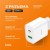 Сетевое зар. устр. Hoco C80A Plus 1USB/1С PD/QC3.0 3A 20W белое