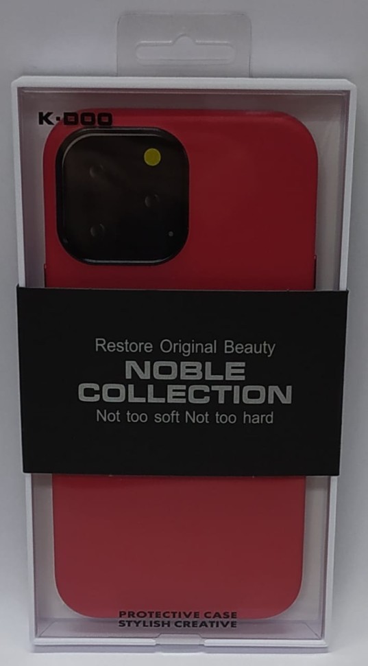 Накладка для i-Phone 13 Pro Max K-Doo Noble кожаная красная