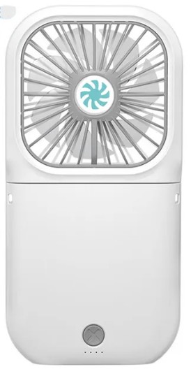 Вентилятор портативный + powerbank 3000mAh Xiaomi F20 белый