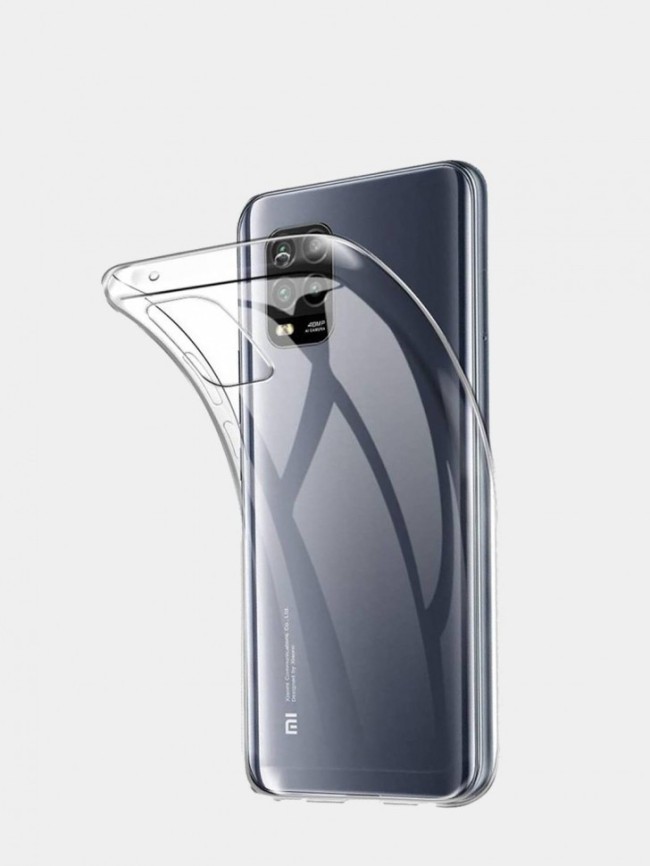 Чехол-накладка силикон 1.0мм Xiaomi Mi 10 Lite прозрачный