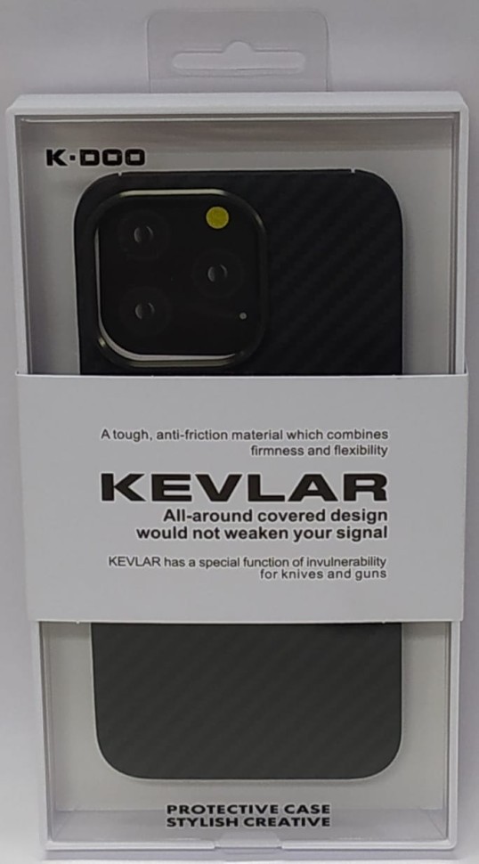 Накладка для i-Phone 13 Pro K-Doo Kevlar пластик черная