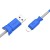 Usb Кабель-зарядка Lightning Hoco X24 Pisces 2.4A 1м силиконовый голубой