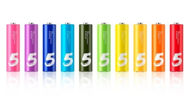 Алкалиновые батарейки Xiaomi AA LR6 (10шт) NQD4000RT разноцветные