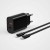 Сетевое зар. устр. WIWU Wi-U002 c шнуром Type-C на Lightning 1USB/1C 20W черное