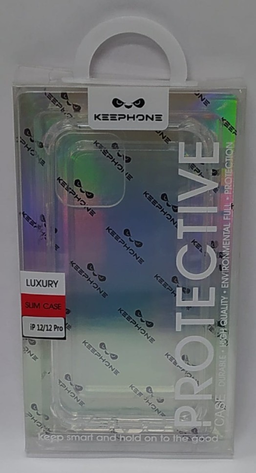 Накладка для i-Phone 12/12 Pro 6.1" Keephone Armor противоударный жесткий силикон прозрачный