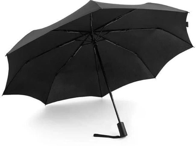 Зонт NINETYGO Automatic Reverse Lighting Umbrella с фонариком черный