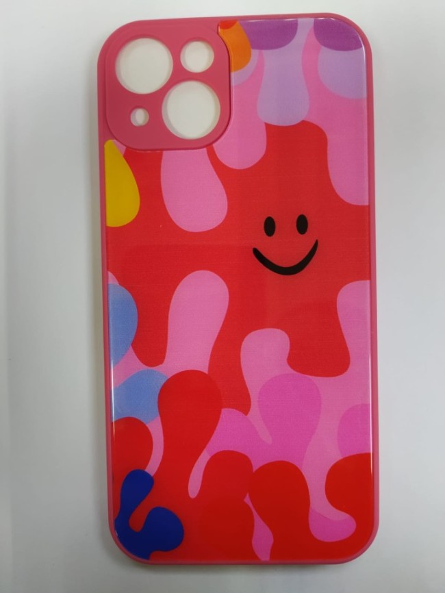 Накладка для i-Phone 13 6.1" пластик разные рисунки