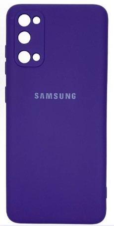 Накладка для Samsung Galaxy S20 Silicone cover фиолетовая