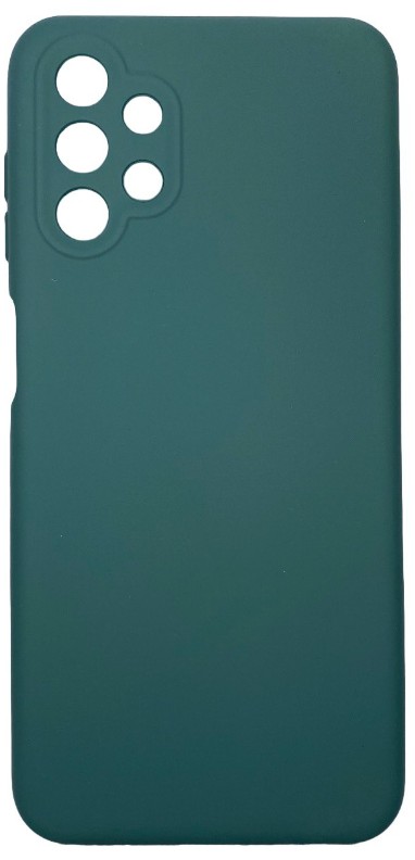 Накладка для Samsung Galaxy A13 4G Silicone cover без логотипа зеленая