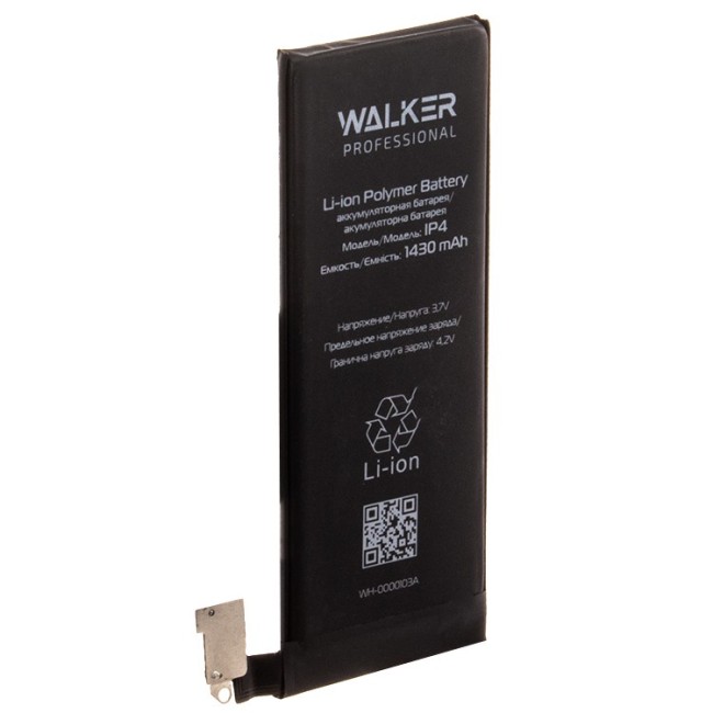 Аккумуляторная батарея Walker для i-Phone 4 1430mAh