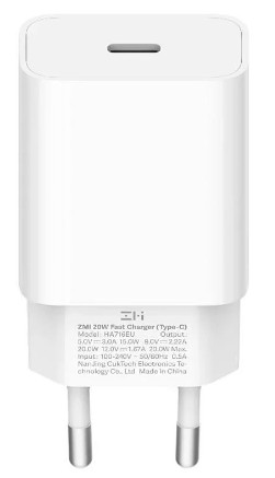 Сетевое зарядное устройство ZMI 20W Charger 1C 20W белое