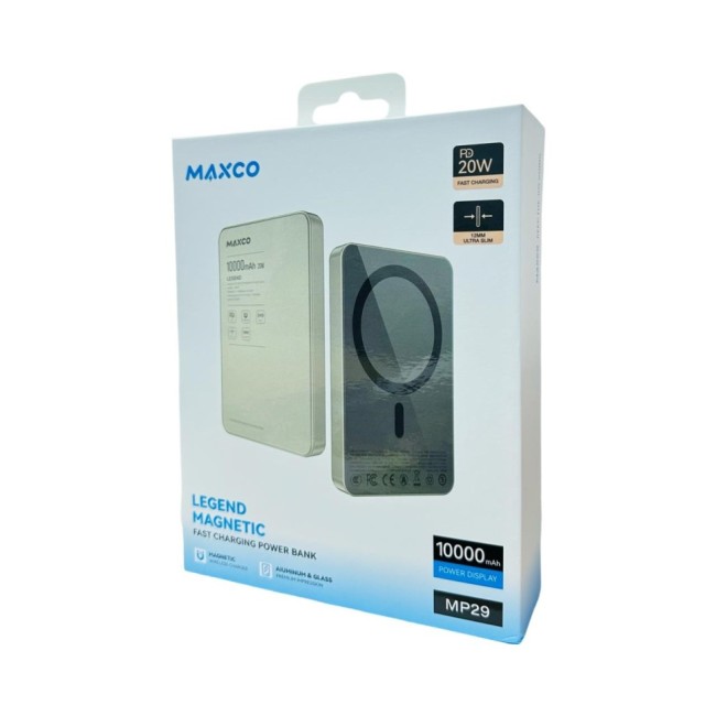 Powerbank с беспроводной зарядкой MagSafe Maxco MP29 10000mAh 20W золотой