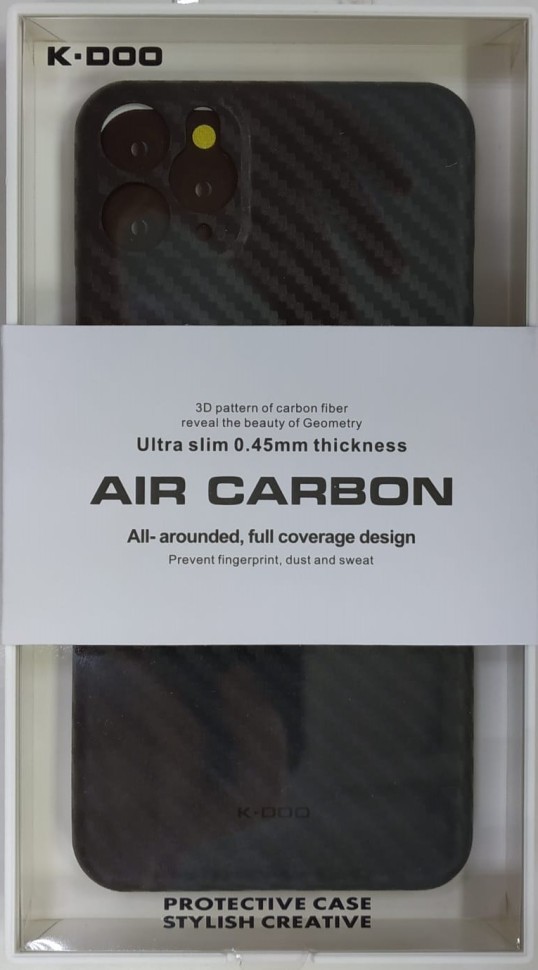 Накладка для i-Phone 11 Pro Max K-Doo Air Carbon пластик черная