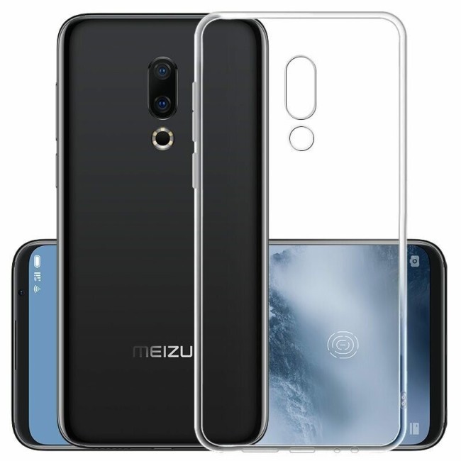 Чехол-накладка силикон 0.5мм Meizu 16 Plus прозрачный