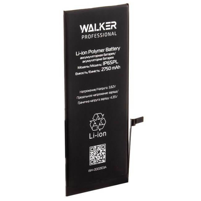 Аккумуляторная батарея Walker для i-Phone 6S Plus 2750mAh