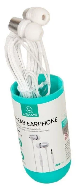 Стереонаушники с микрофоном Usams US-SJ475 белые