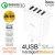 Сетевое зарядное устройство Hoco C102A 4USB 18W QC3.0 белое