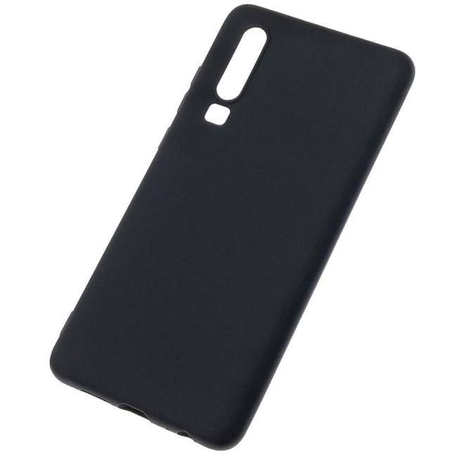 Чехол-накладка для Huawei P30 силикон матовый чёрный