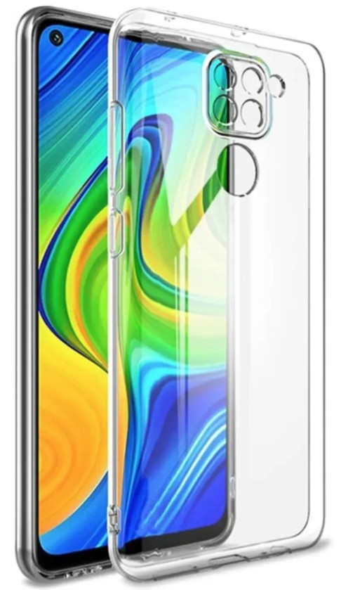 Чехол-накладка силикон 2.0мм Xiaomi Redmi Note 9/Redmi 10 прозрачный