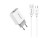 Сетевое зар. устр. Awei PD4 с шнуром Type-C 1USB/1C QC3.0 5A 20W белое