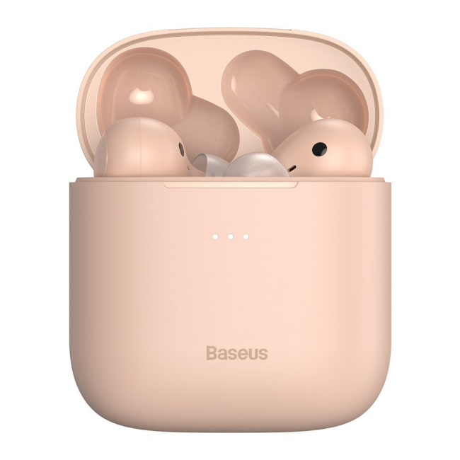 Мобильная Bluetooth-гарнитура Baseus Encok W06 BT5.0/30mAh (380mAh)/4ч (NGW06-04) розовый