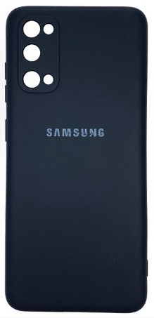 Накладка для Samsung Galaxy S20 Silicone cover без логотипа черная