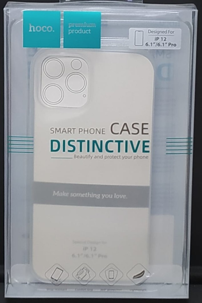 Накладка для i-Phone 12/12 Pro 6.1" Hoco Distinctive силикон прозрачный
