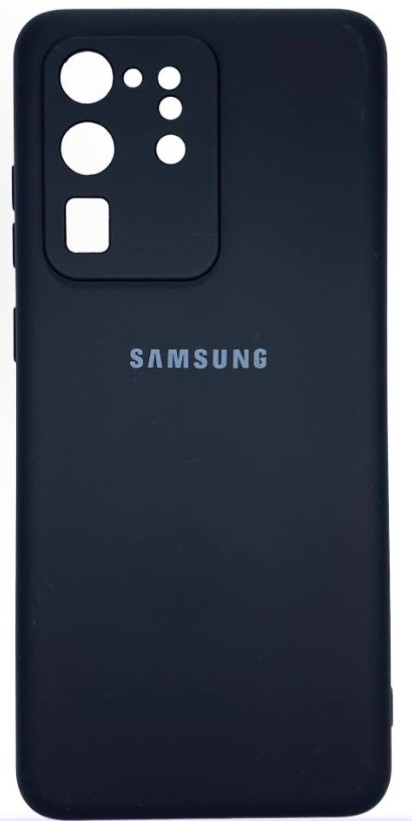 Накладка для Samsung Galaxy S20 Ultra Silicone cover черная