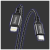 Usb Кабель-зарядка Type-C на Lightning Hoco X14 Double 3A 20W 3м/9.8ft в тканевой оплетке черный