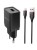 Сетевое зар. устр. Borofone BA19A с шнуром Micro 1USB 1A черное