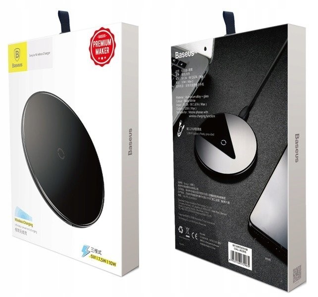 Беспроводное зарядное устройство Baseus Simple Wireless Charger (CCALL-JK01) черное